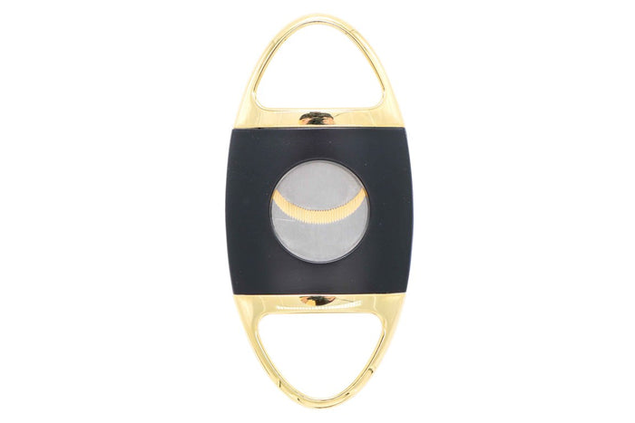 Lotus Black and Gold Jaws Serrated Blade 58 Ring Gauge Straight Cigar Cutter - 24-C606