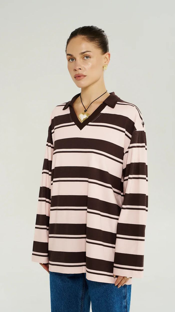 LS Polo -Choc Rose