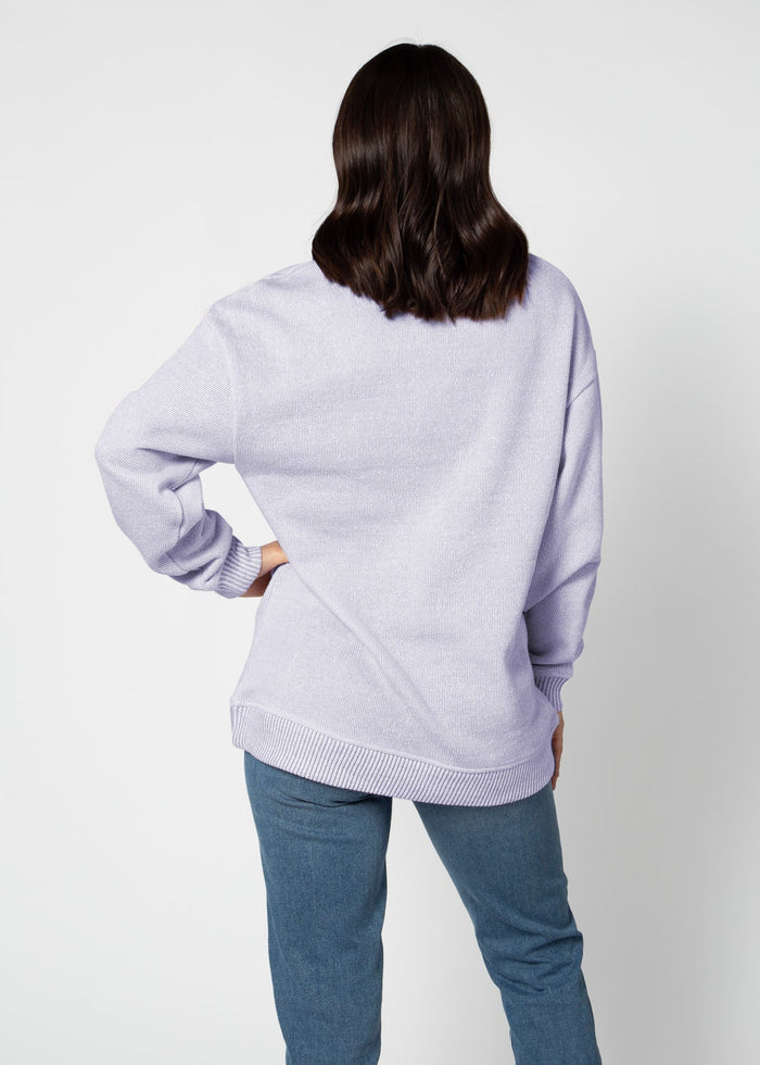 LSU Tigers Women's Grape Warm Up Crew Sweatshirt