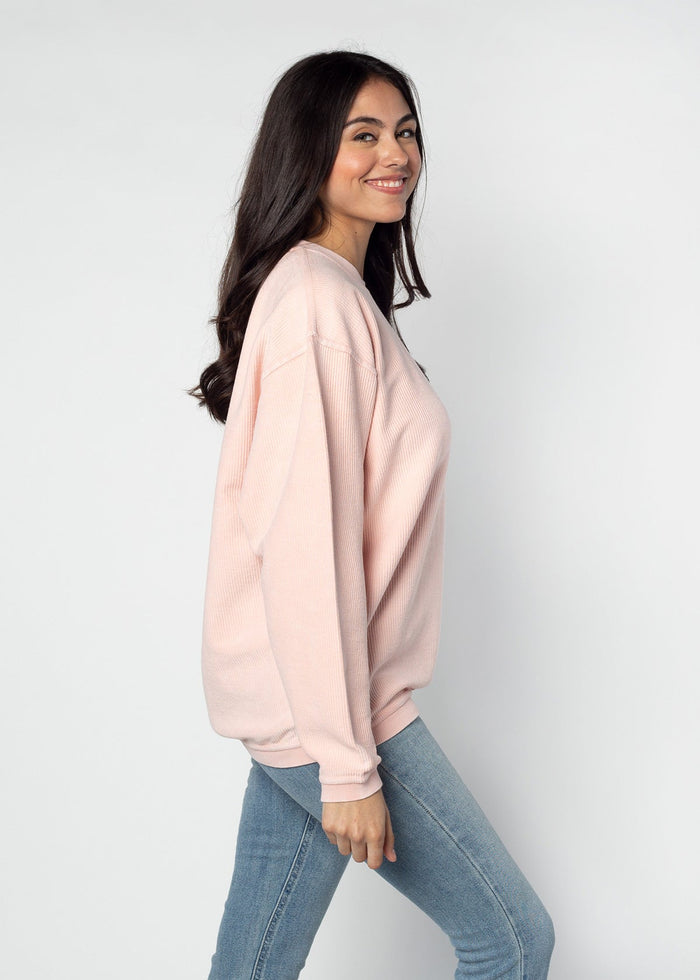 LSU Tigers Women's Urban Pink Corded Sweatshirt