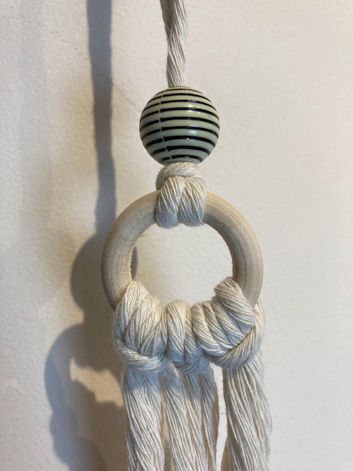 Macramé Hanging Car Essential Oil Diffuser - Canadian Hemp -