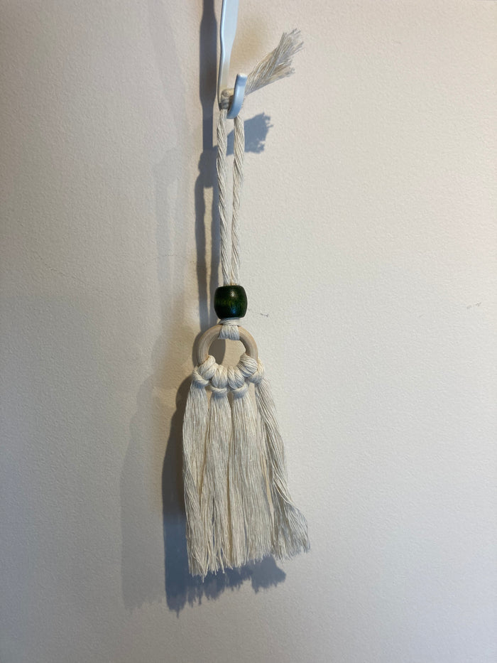 Macramé Hanging Car Essential Oil Diffuser - Canadian Hemp -