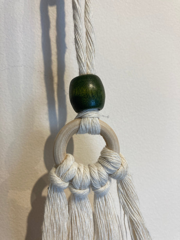 Macramé Hanging Car Essential Oil Diffuser - Canadian Hemp -