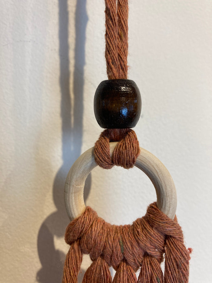Macramé Hanging Car Essential Oil Diffuser - Canadian Hemp -