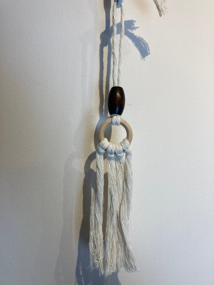 Macramé Hanging Car Essential Oil Diffuser - Canadian Hemp -
