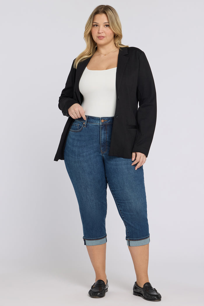 Marilyn Straight Crop Jeans In Plus Size - Sunset Villa
