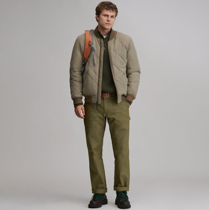 Men's 1936 Skyliner Model Down Jacket-Mushroom-5