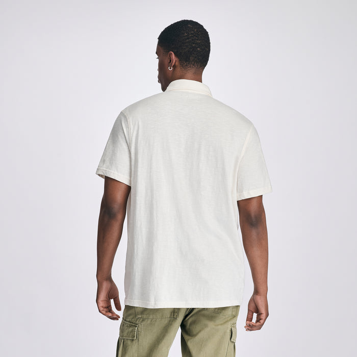 Men's Baja Knit Button-Up Shirt-Natural-2