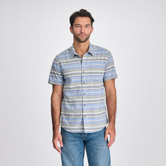 Men's Camano Dobby Shirt-Tile Blue-1