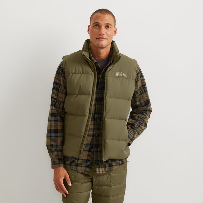 Men's Essential Down Vest-Alder-Regular-6