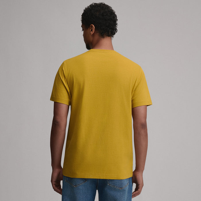 Men's Legend Wash 100% Cotton Short-Sleeve Pocket T-Shirt-Golden Oak-2