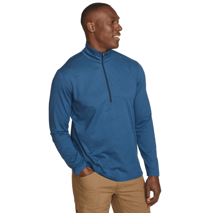 Men's Mountain Trek 1/2-Zip Mock-Dark Blue-Regular-5