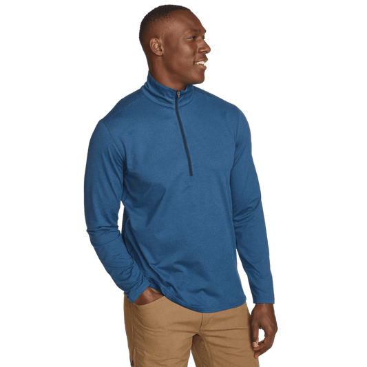 Men's Mountain Trek 1/2-Zip Mock-Dark Blue-Regular-5