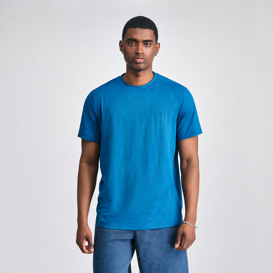 Men's Mountain Trek Short-Sleeve T-Shirt-Dark Blue-1