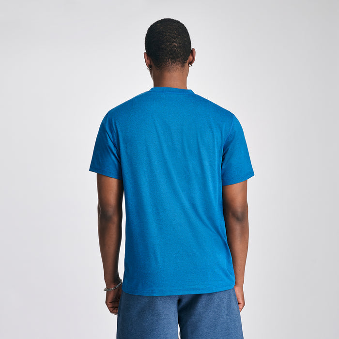 Men's Mountain Trek Short-Sleeve T-Shirt-Dark Blue-2