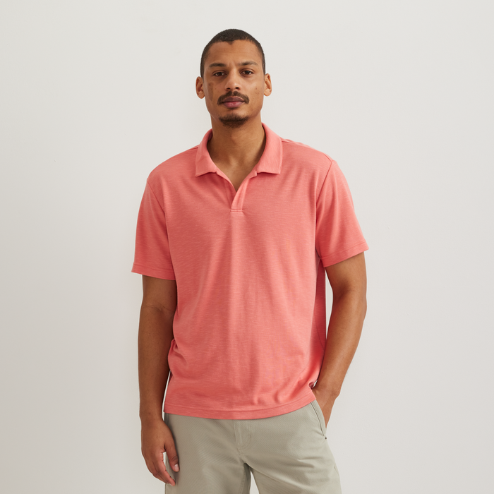 Men's SS Journey Modal Polo-Tangelo-Regular-C1
