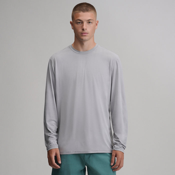 Men's Sundrift UPF Long Sleeve Shirt-Gray-1