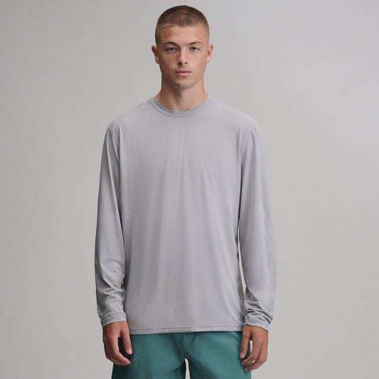Men's Sundrift UPF Long Sleeve Shirt-Gray-1