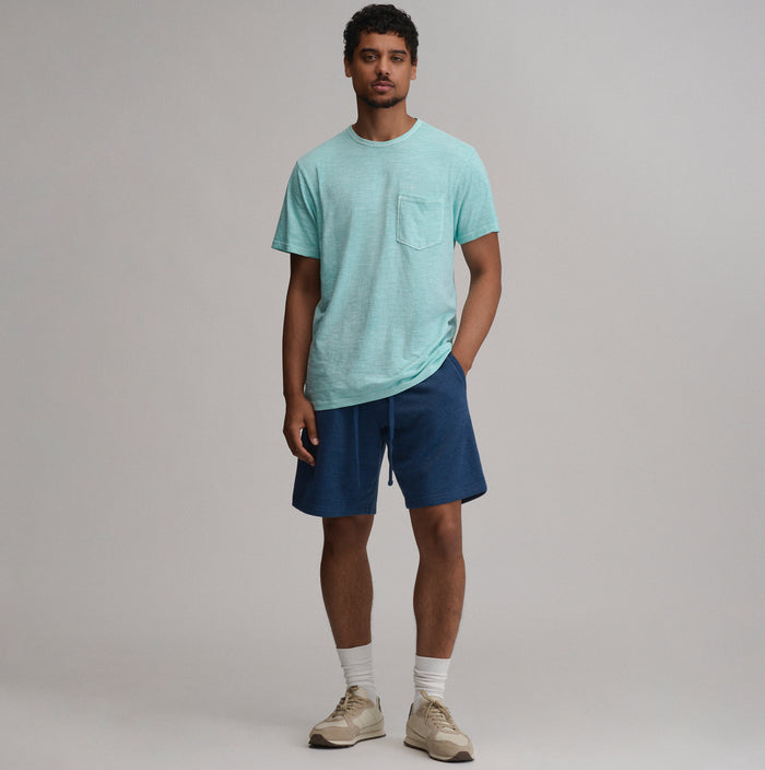 Men's Sunwashed Cotton T-Shirt-Tropical Blue-4