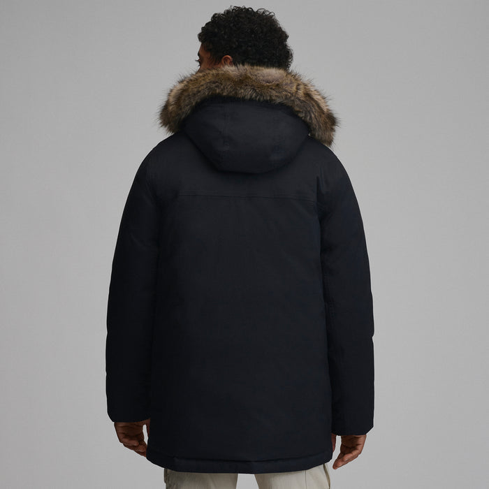 Men's Superior Down Waterproof Hooded Parka-Black-2