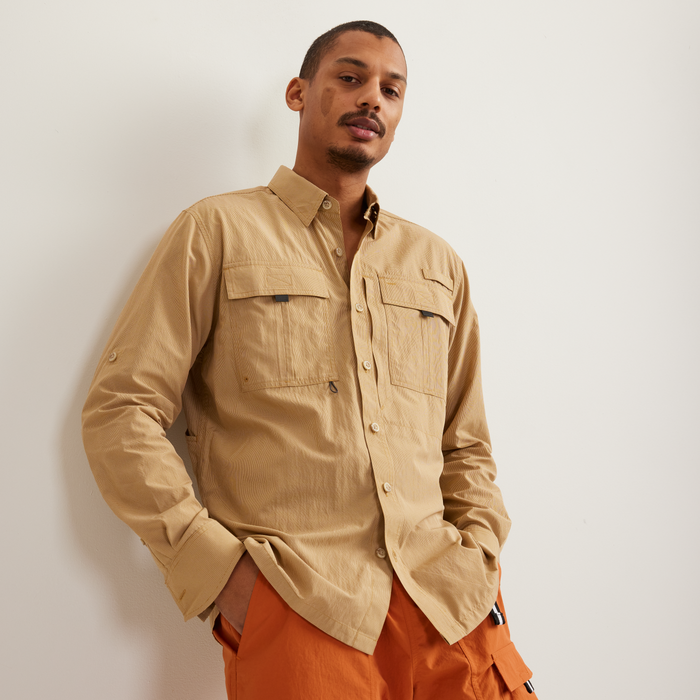 Men's UPF Guide 2.0 Long-Sleeve Shirt-DK SAND-Regular-C1