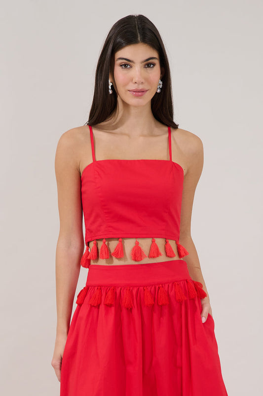 Merony Tassel Trim Cami Top