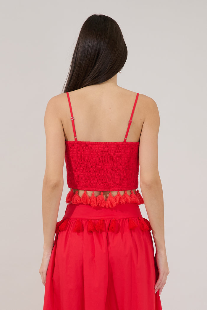 Merony Tassel Trim Cami Top