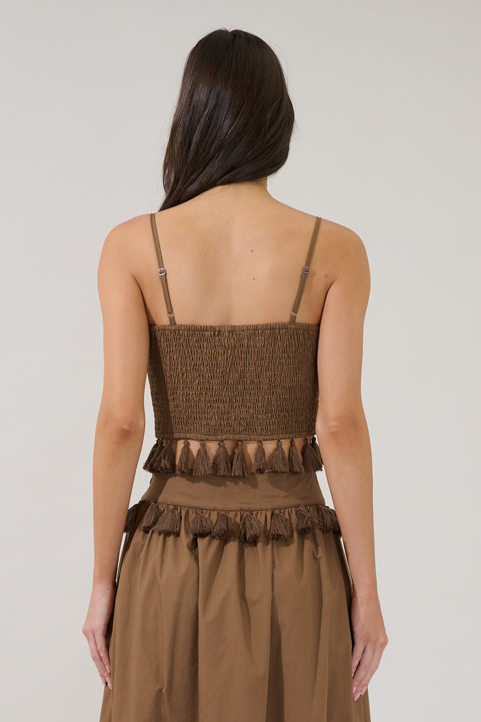 Merony Tassel Trim Cami Top