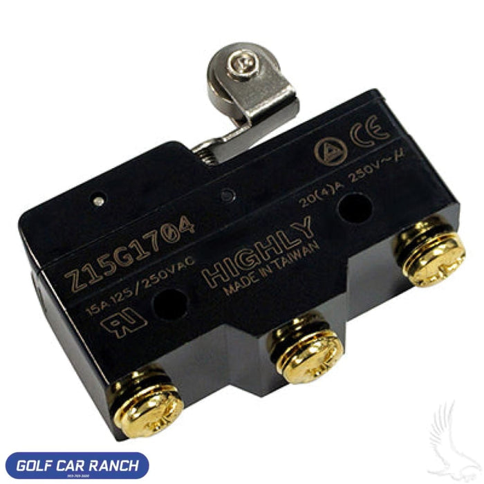 MS-003 Micro Switch 3 Terminal E-Z-Go TXT Gas & Electric 65+ Non-DCS Marathon 83-94 LIMIT SWITCH