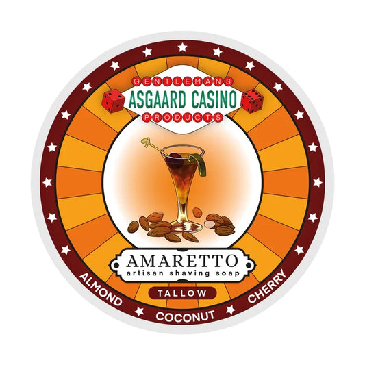 MMGP | "AMARETTO" (ASGAARD CASINO) TALLOW ARTISAN SHAVING SOAP