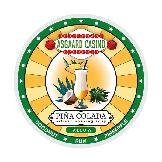 MMGP | "PIÑA COLADA" (ASGAARD CASINO) TALLOW ARTISAN SHAVING SOAP