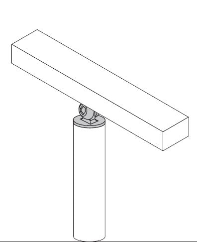 MOD 50 - RAIL SUPPORT BALL JOINER ROUND WITH SWIVEL FLAT SADDLE 316 STAINLESS STEEL - Image 4