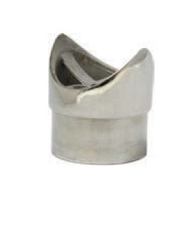 MOD 50 - ROUND 316 STAINLESS STEEL FLUSH RAIL SUPPORT - Image 1