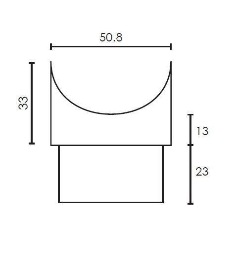 MOD 50 - ROUND 316 STAINLESS STEEL FLUSH RAIL SUPPORT - Image 3