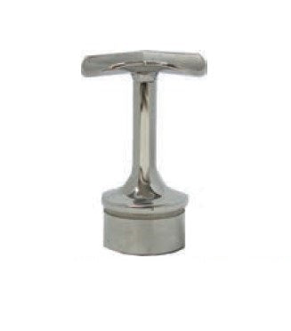 MOD 50 - ROUND 316 STAINLESS STEEL RAIL SUPPORT FIXED CURVED 135 Degrees SADDLE - Image 1