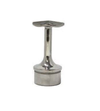 MOD 50 - ROUND 316 STAINLESS STEEL RAIL SUPPORT FIXED CURVED90 Degrees SADDLE - Image 1