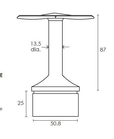 MOD 50 - ROUND 316 STAINLESS STEEL RAIL SUPPORT FIXED CURVED90 Degrees SADDLE - Image 2