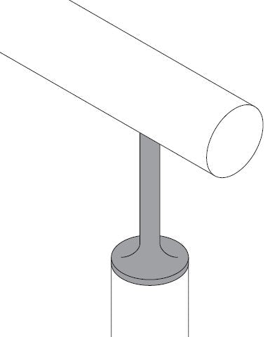 MOD 50 - ROUND 316 STAINLESS STEEL RAIL SUPPORT SWIVEL CURVED SADDLE - Image 3