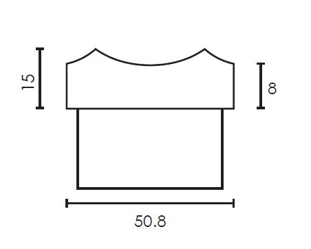 MOD 50 - ROUND 316 STAINLESS STEEL TAPERED RAIL SUPPORT - Image 3