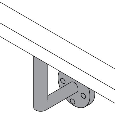 MOD 50 - ROUND 316 STAINLESS STEEL WALL SUPPORT SWIVEL FLAT SADDLE - Image 3