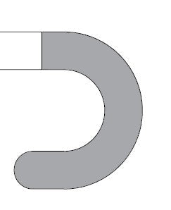MOD 50 - ROUND HANDRAIL END U SHAPE 316 STAINLESS STEEL - Image 3