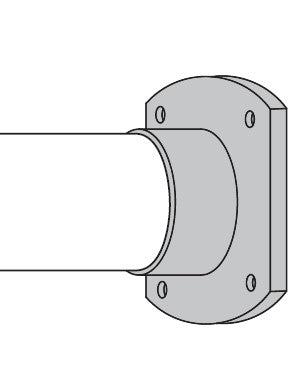 MOD 50 - ROUND MOD50 OBLONG FLANGE 316 STAINLESS STEEL - Image 2