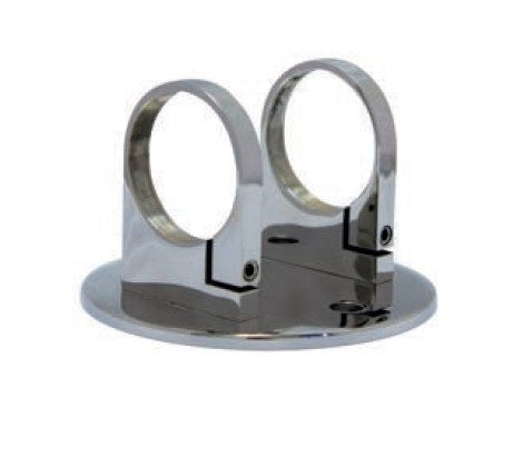 MOD 50 - ROUND WALL BRACKET 316 STAINLESS STEEL - Image 1