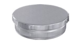 MOD50 flat end cap SS316 for stainless steel 50mm diameter posts - Image 1