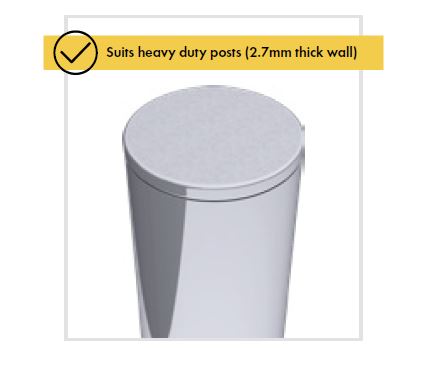 MOD50 post top cap for 50mm diamater stainless steel posts - Image 3