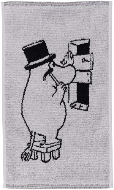 Moomin Arabia Hand Towel 30x50 Moominpappa Grey - Soposopo