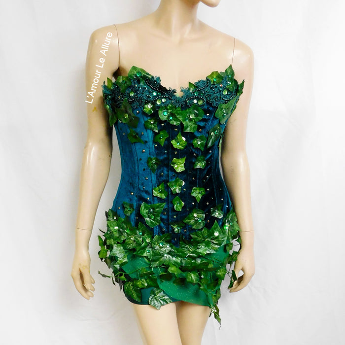 Mother Nature Nightshade Botanical Villain Corset and Skirt Costume Rave Cosplay Halloween