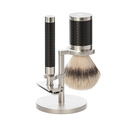 Muhle | ROCCA 3-Piece Shaving Set Stainless Steel / Black