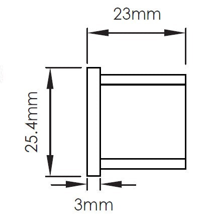 NANORAIL 25X21MM END CAP - Image 5