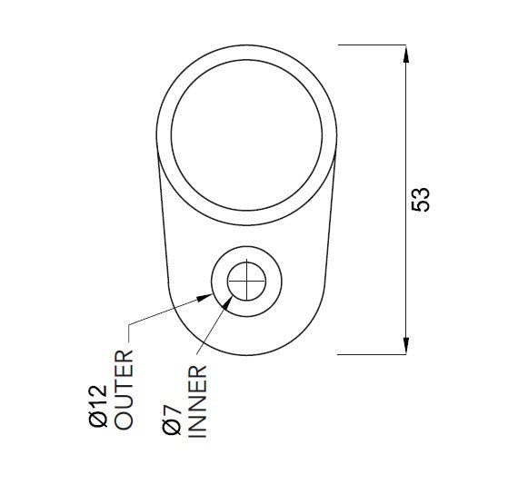 NANOROUND 25.4MM DIA WALL PLATE 316 STAINLESS STEEL - Image 2